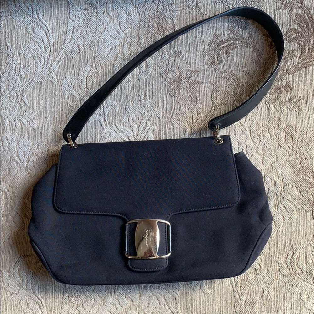 Black Ferragamo Hobo